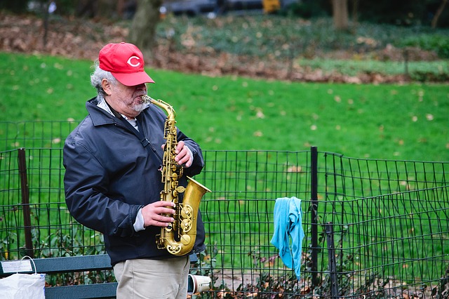 saxophone in nature
